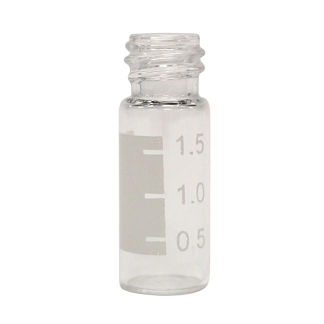 Chromatography Research Supplies 1.8 mL Clear Screw Graduated Wide Mouth Vial (100/pk)